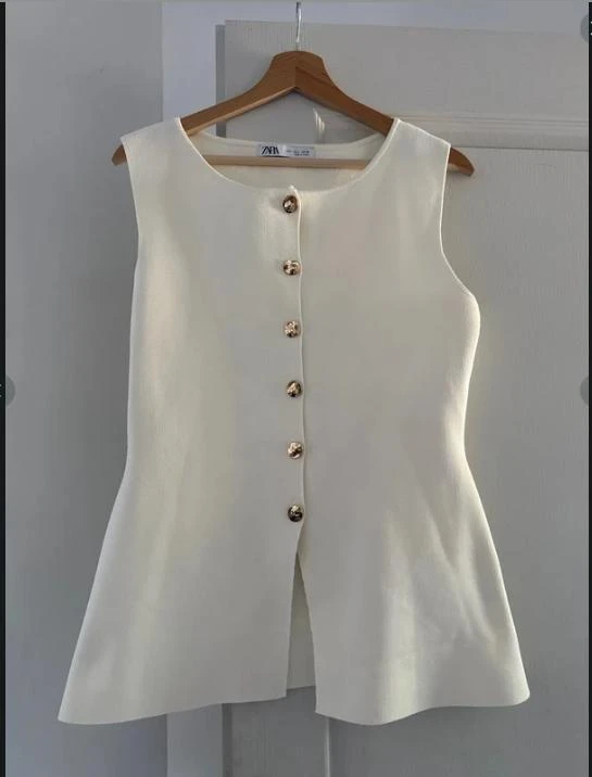 Top crème Zara - taille L